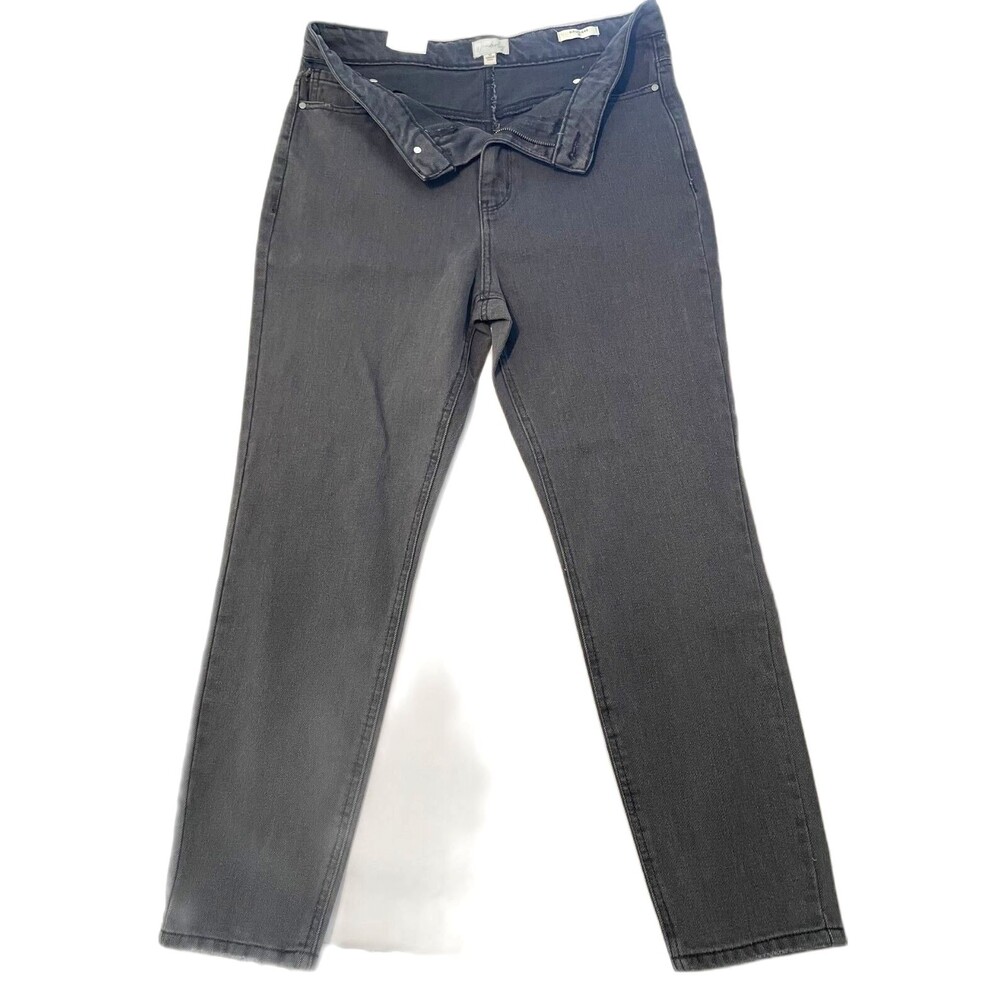 Wonderly Jeans Women Size 10 Black Girlfriend Slims Relaxed Tummy Control
